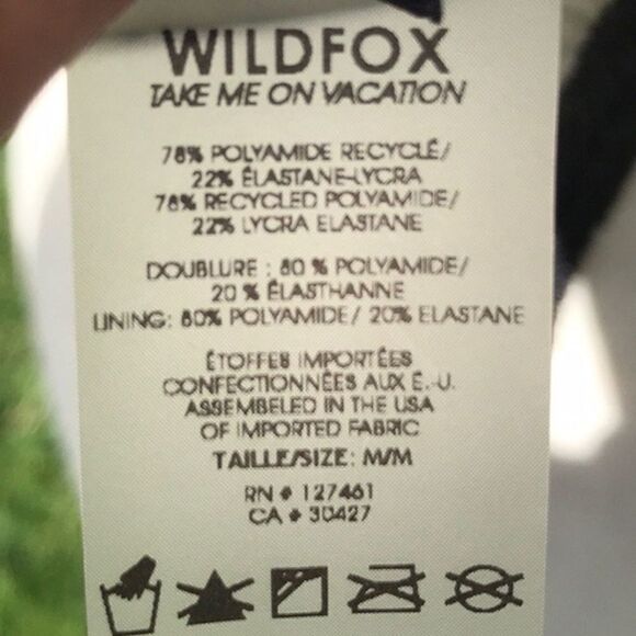 Wildfox NWT Cheetah Animal Print Reversible Bikini Top Women's Size Medium - Picture 5 of 5